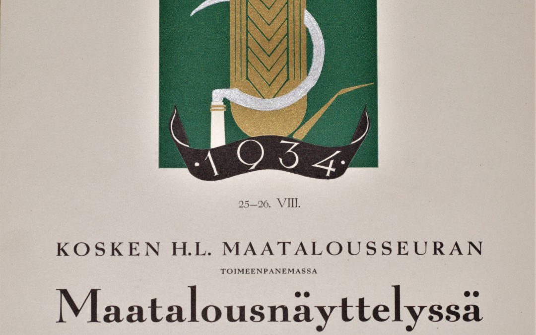 Maatalousnäyttely palkintokunniakirja