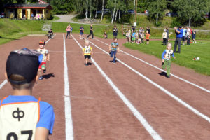 Lasten yleisurheilukilpailut 13.8.2023 Hämeenkoskken urheilukenttä