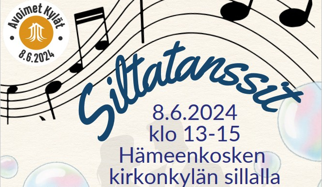 Siltatanssit Teurojoen Myllykosken uudella sillalla 8.6.2024